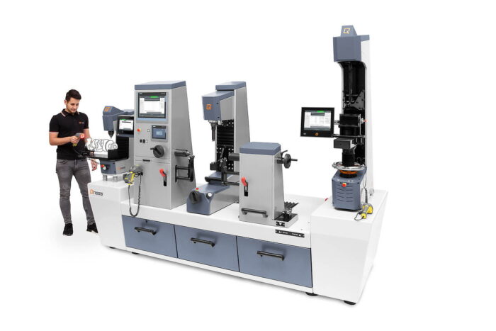 Crank shaft testing incl. flank testing
