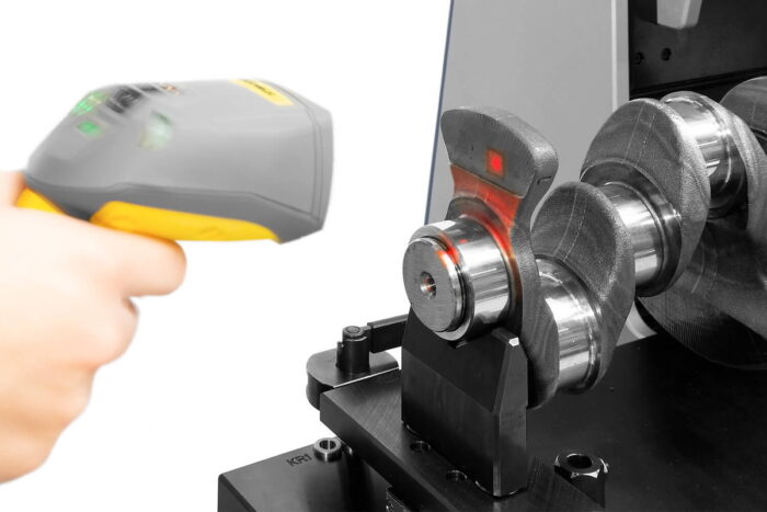 Crank shaft testing incl. flank testing